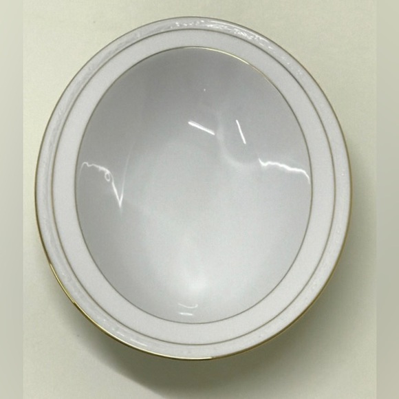 Vintage Discontinued NORITAKE White Scapes LOCKLEIGH Oval Serving Bowl - Picture 3 of 9